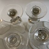 Set of 9 assorted 19th absinthe glasses