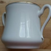 Sucrier vintage porcelaine de Limoges liseré or