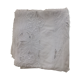 Old square nappee. Almost fully embroidered hand.