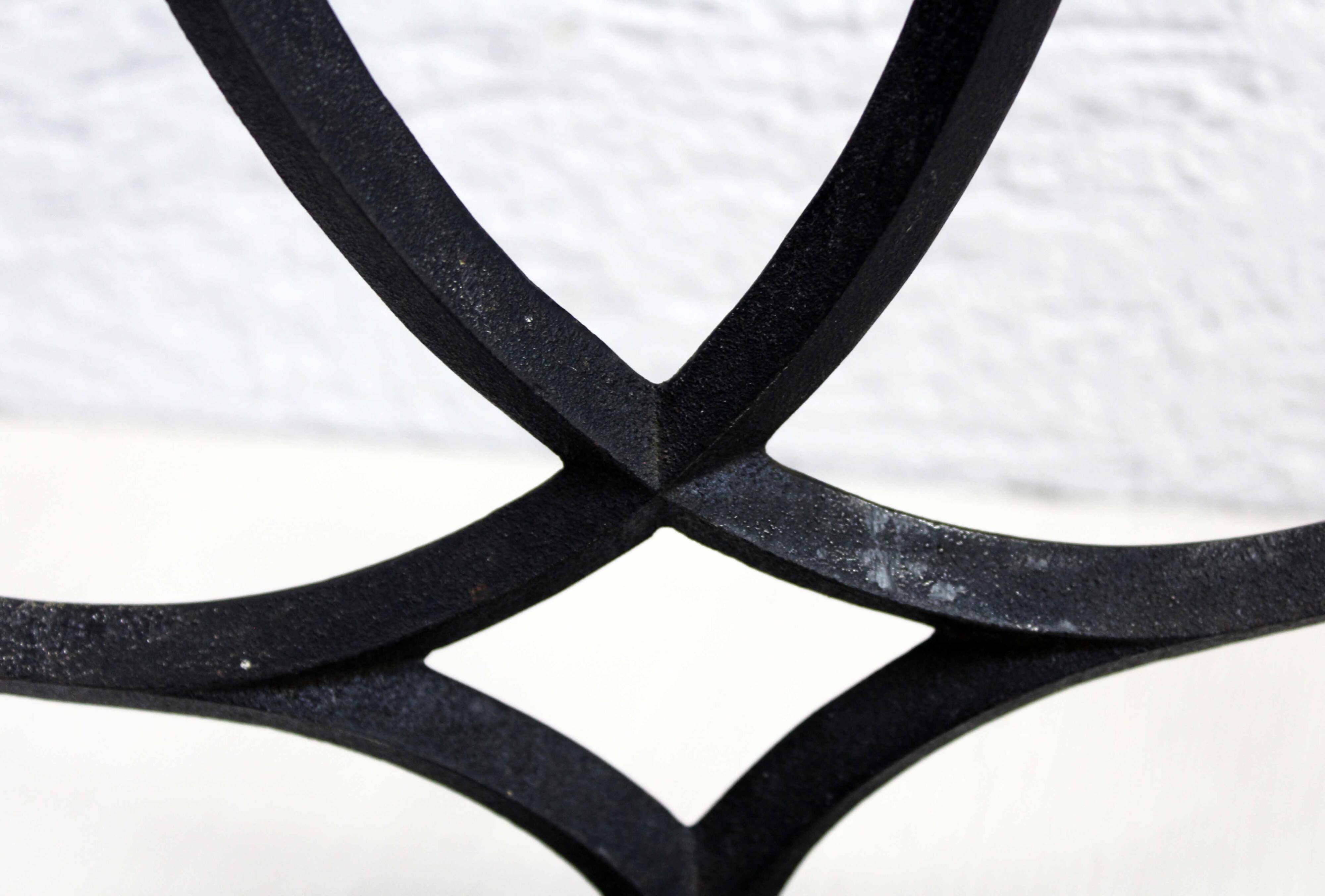 Pair of Scandinavian cast iron candlesticks 1970