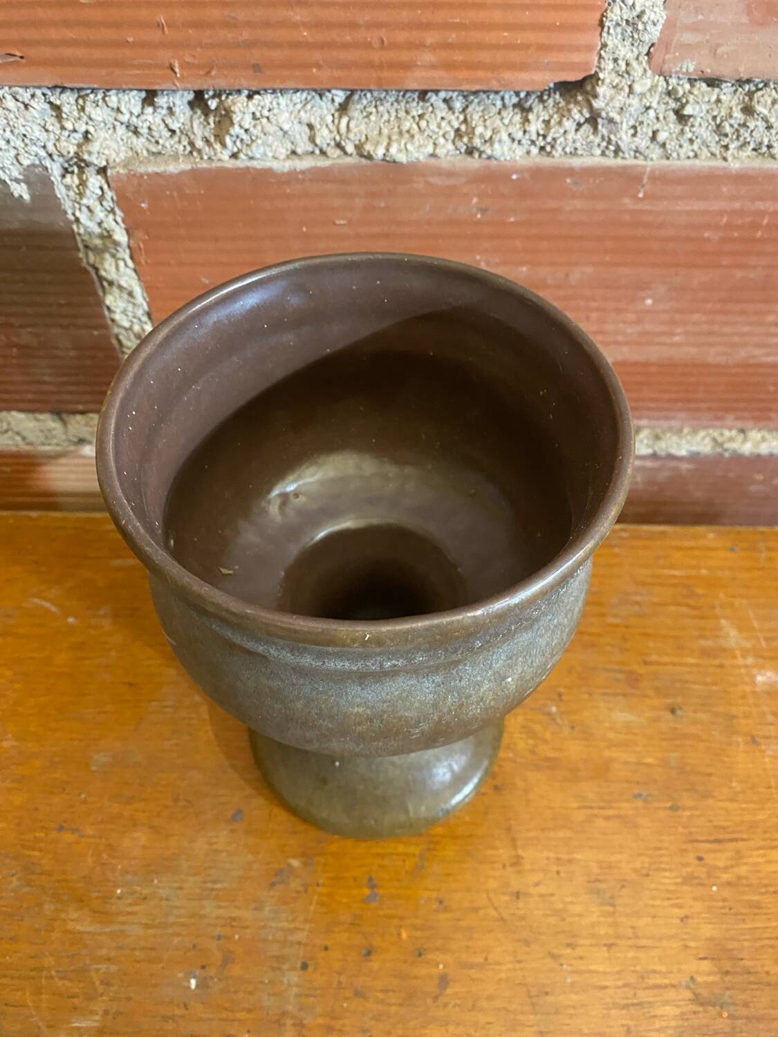 Chalice tankard antique strehla grey stoneware gdr germany vintage