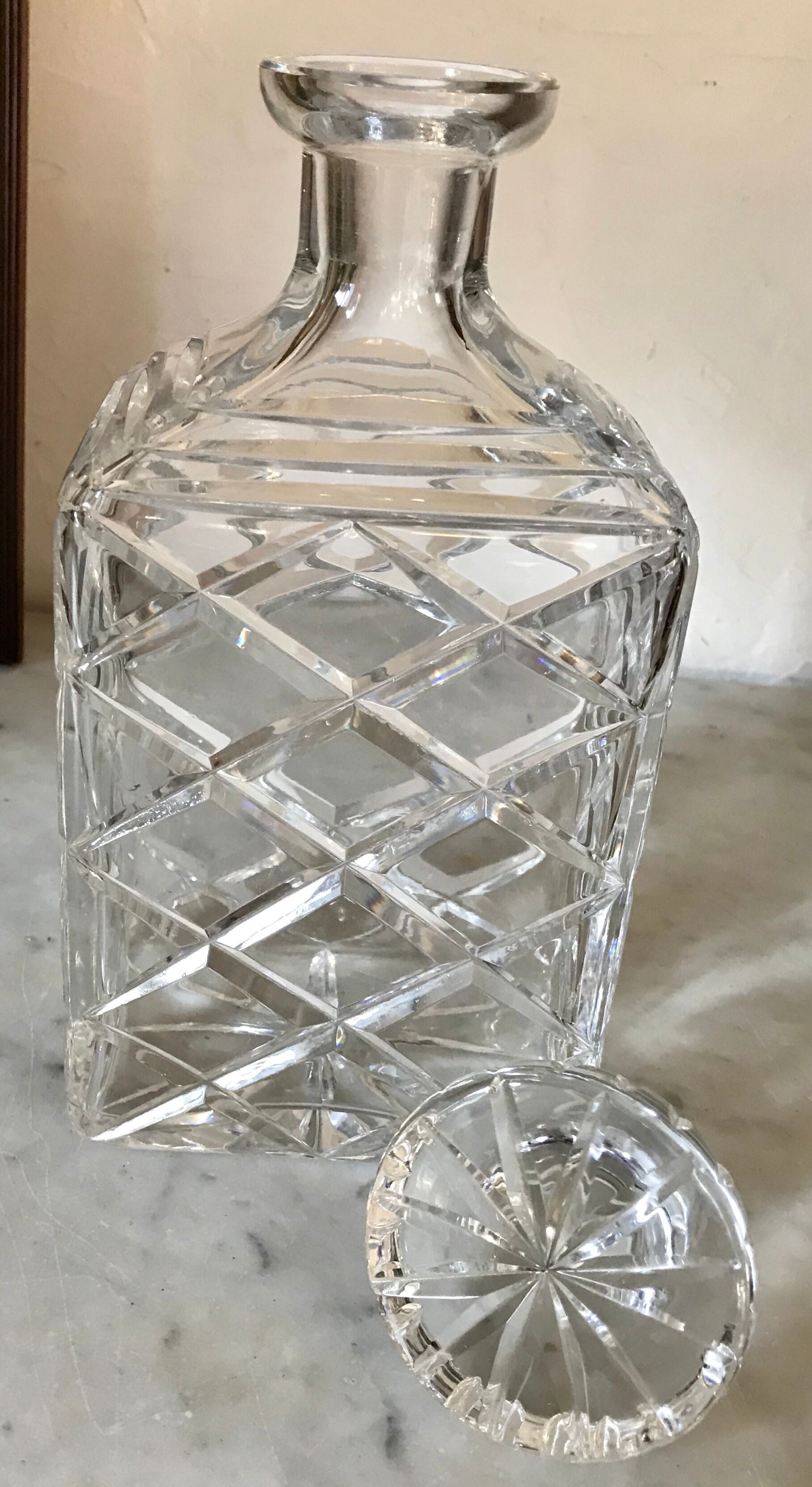 Crystal whisky carafe