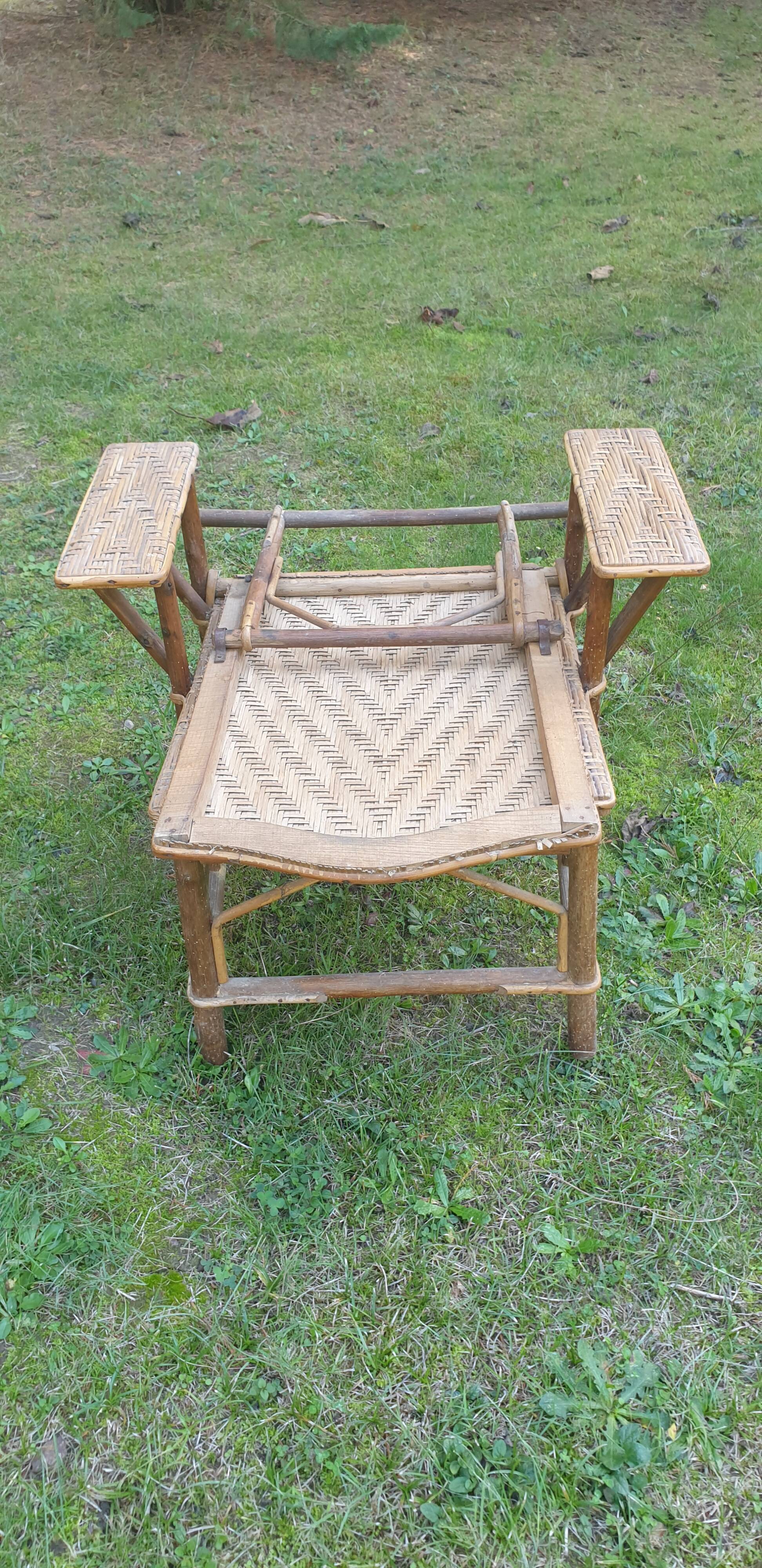 Rattan armchair
