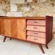 Vintage enfilade in ash and mahogany circa 1950s
