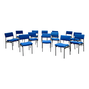 13 chaises vintage en - tissu