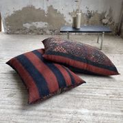 Pair of vintage XXL Kilim cushions
