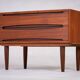 Teak Commode with 2 Drawers, Denmark, 1960s