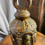 Ceramic lanterns, decorated with religious icons.