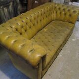 Canapé Chesterfield 2 ocre