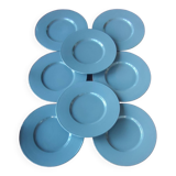 Série de 8 grandes assiettes Christofle