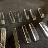 Series of 12 doors art deco crystal knives