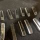 Series of 12 doors art deco crystal knives