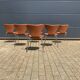 Fritz Hansen series 7 Vlinderstoelen in Cognac leather NIEUW!!