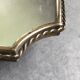 Italian brass mirror from the 50s 77x42cm