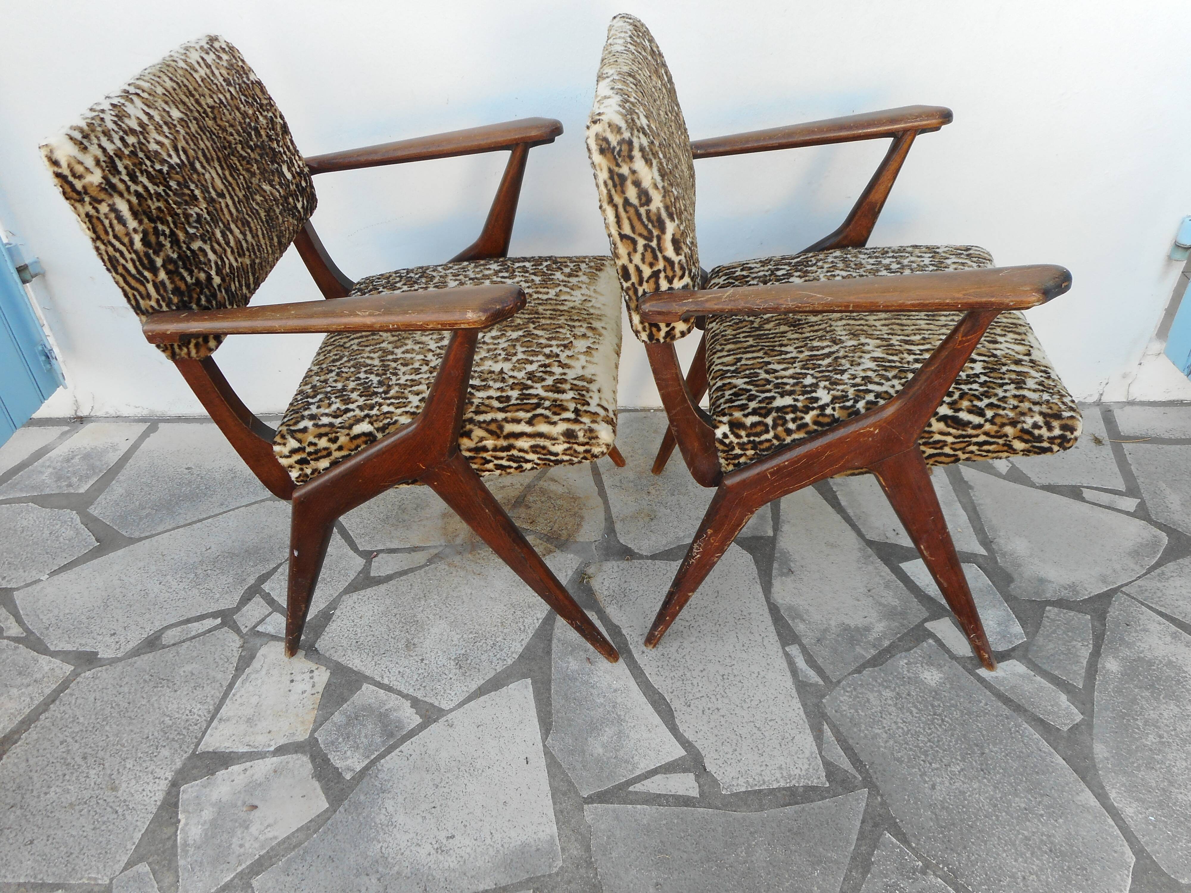 Pair of bridge chairs