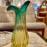Seguso vase in Murano by Flávio Poli 70s