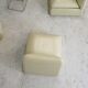 Set of 5 leather armchairs, France 80