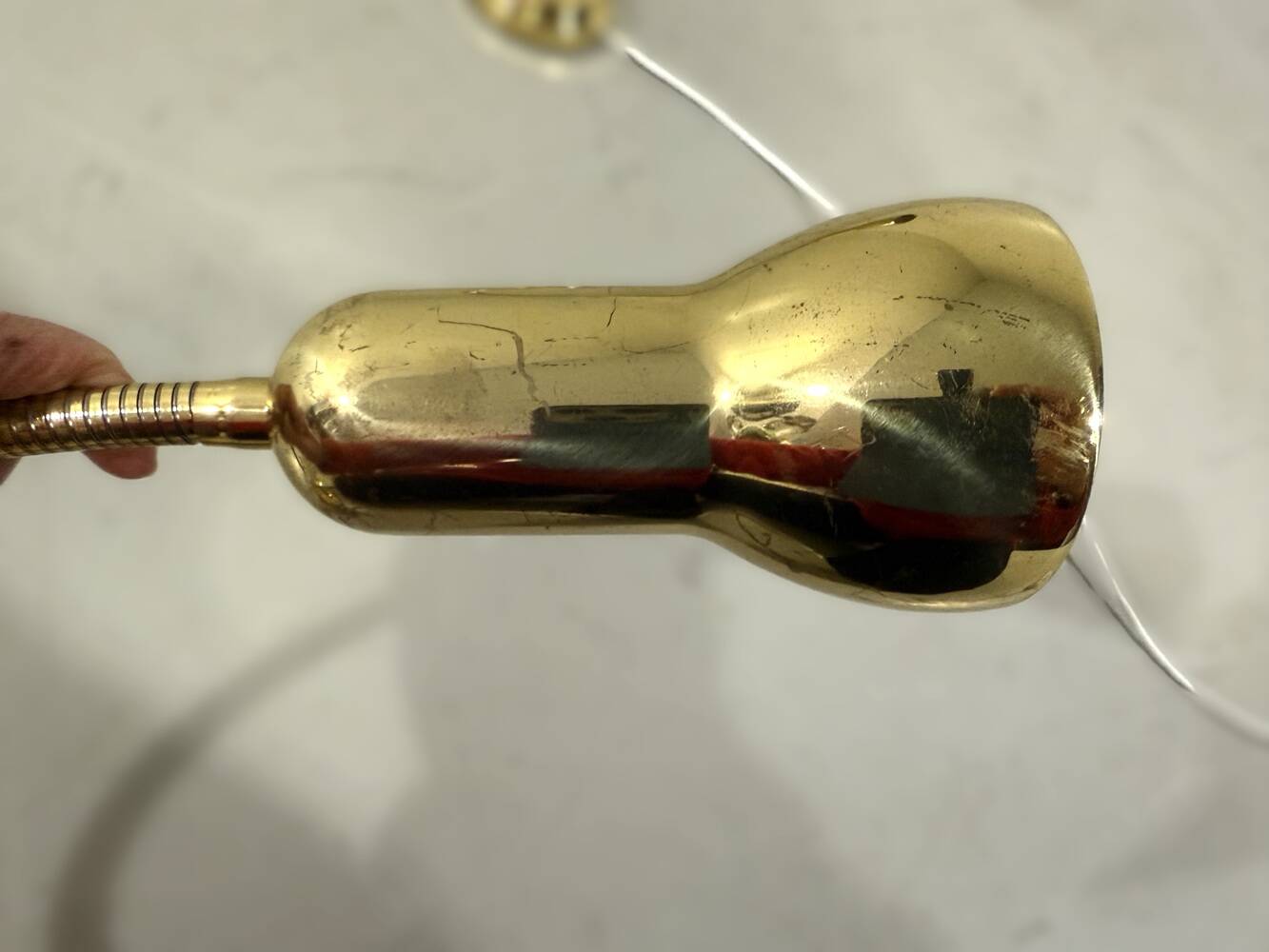 Brass flexible wall lamps, set of 2, 1960’s