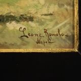 Tableau italien signé paysage