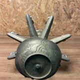 Lustre hebraique etoile juive lampe de chabbat, judaica , bronze