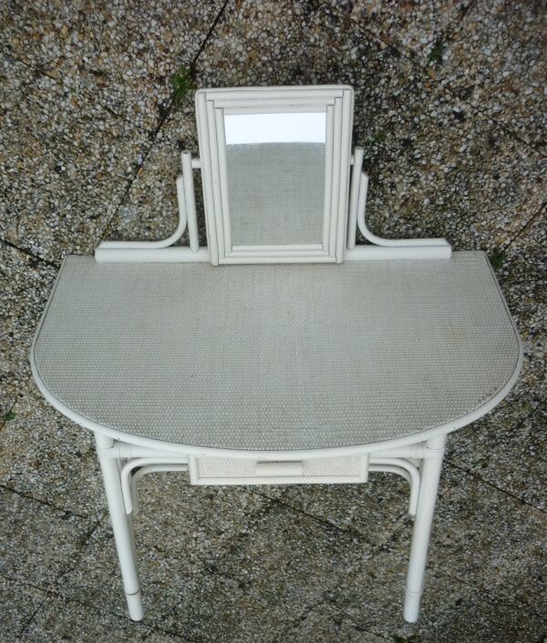 Coiffeuse avec miroir et tiroir