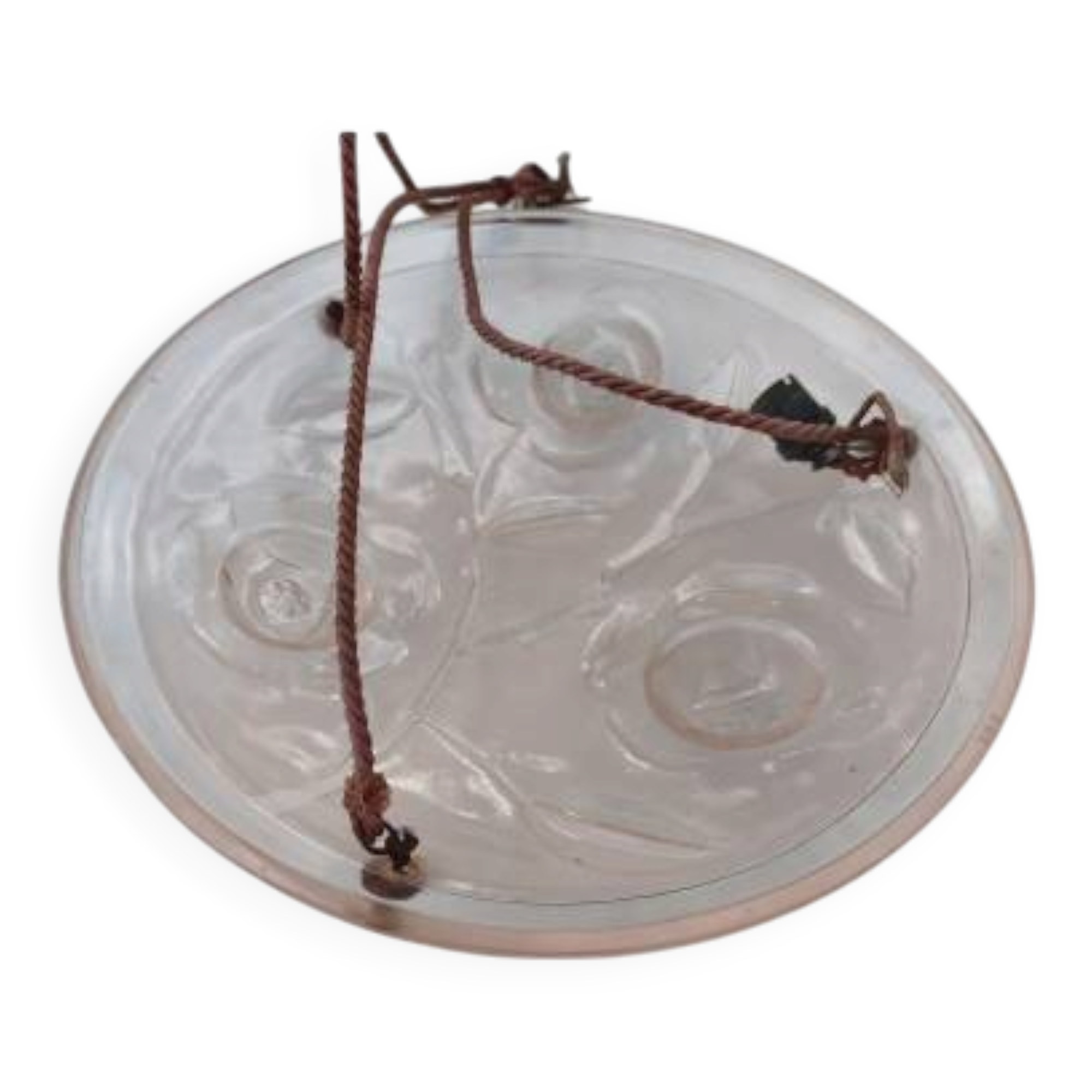 Suspension en verre saumoné