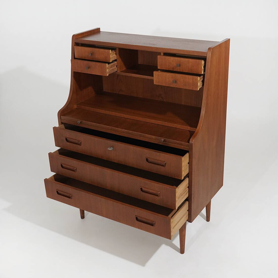Teak secretaire by Gunnar Nielsen Tibergaard for Tibergaard, 1960s