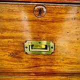 Commode de bateau en teck XIXe en deux parties
