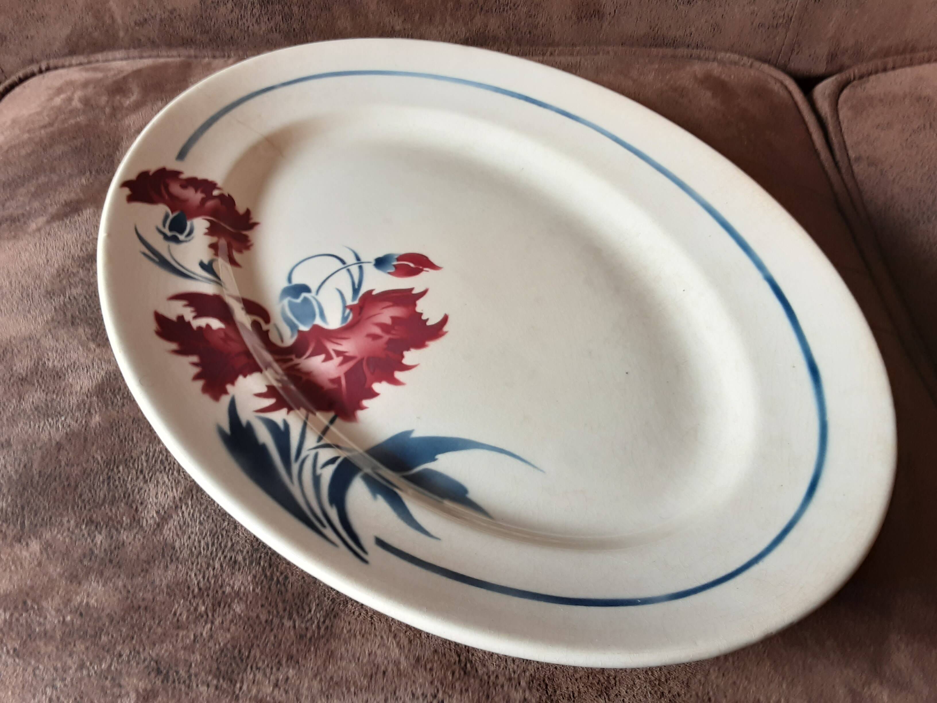 Oval platter K G Luneville