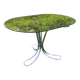 Giotto Stoppino Vintage Italian Smoked Glass and Chrome Oval Table