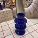 Majorelle lot dark blue candle holder