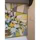 Huile sur toile Jean Cheynel "Variation florale"