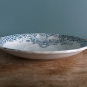 Saint Amand plate by Lebacqz & Bouchart, Colombier decoration, early 20th century