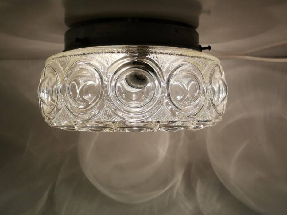Helena Tynell style bubble glass flush mount lamp