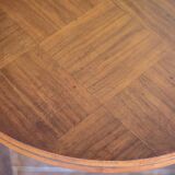 Vintage table, wooden table, two-tier table, living room table, side table.