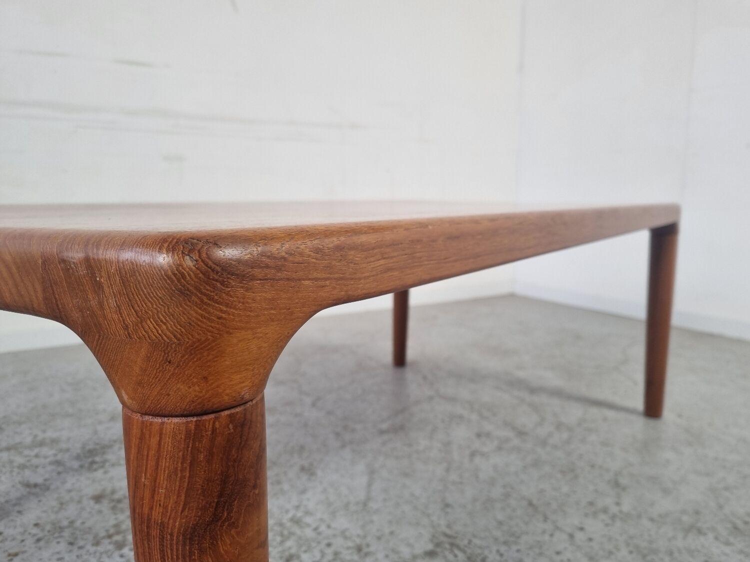 Scandinavian solid teak coffee table from Glostrup, Denmark 60s/70s