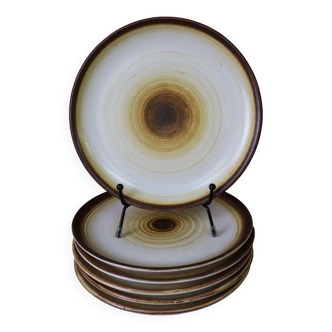 Set of 6 flat plates signed longchamp log look d 19.5 cm