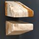 Serre-livres en onyx forme pyramide vintage