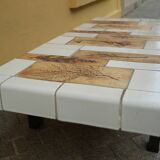 Vintage Ceramic Coffee Table by Roger Capron