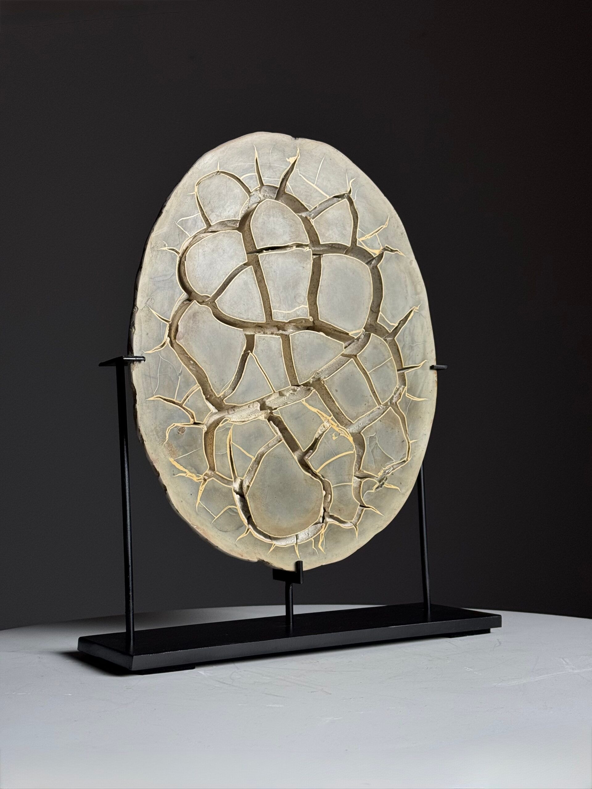 Septarian nodule on stand
