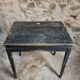 Bureau d'école français ancien, bureau d'écriture noir, bureau à abattant, vers 1900