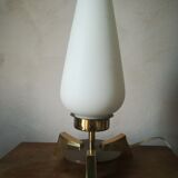 Modernist brass table lamp