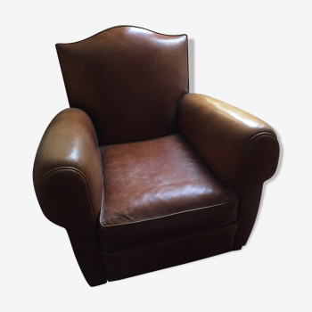 Superb armchair leather club annees 50