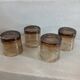 4 bubble glass water glasses