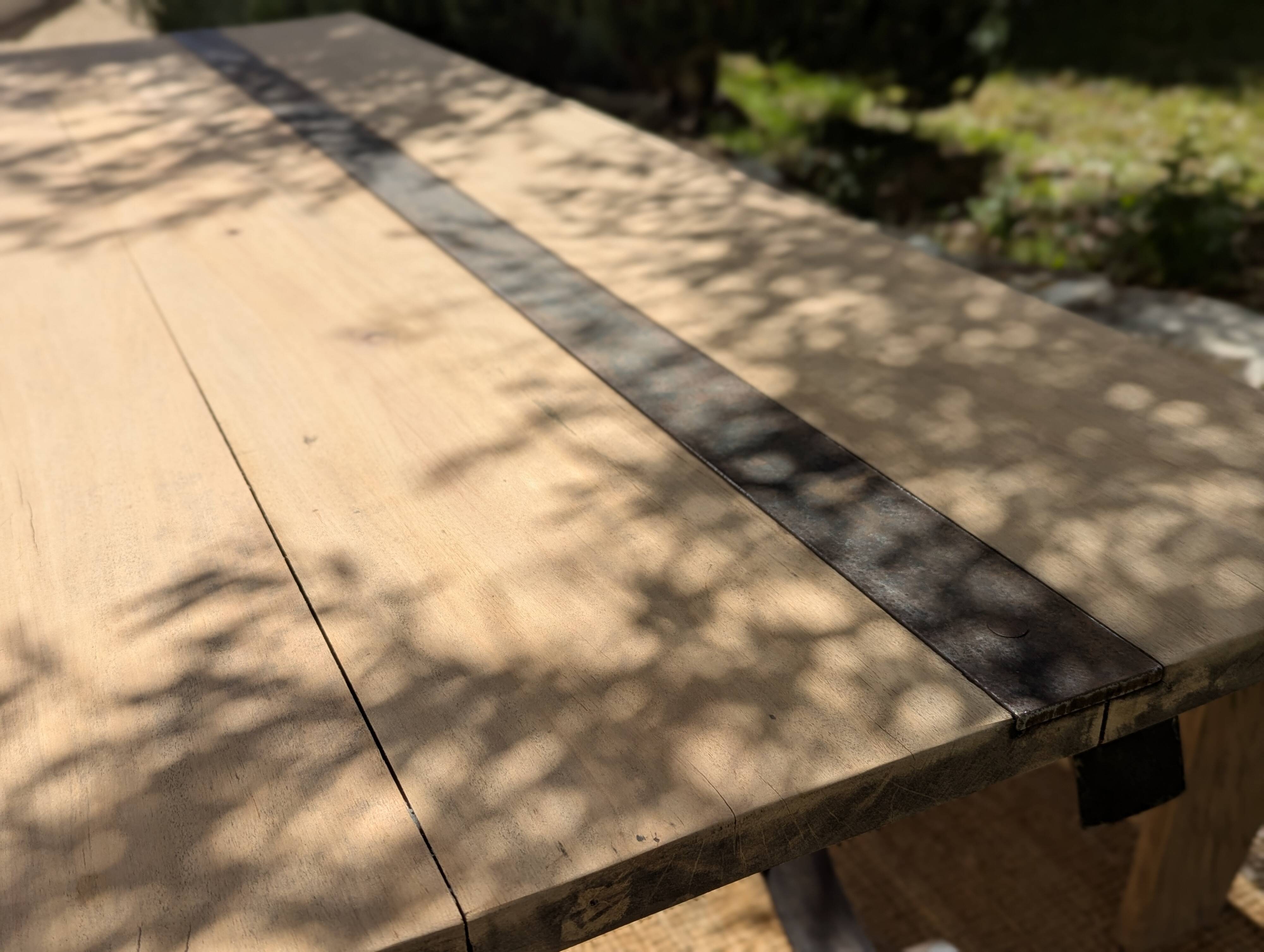 Table set, stools and benches