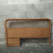 Vintage 50s rattan headboard