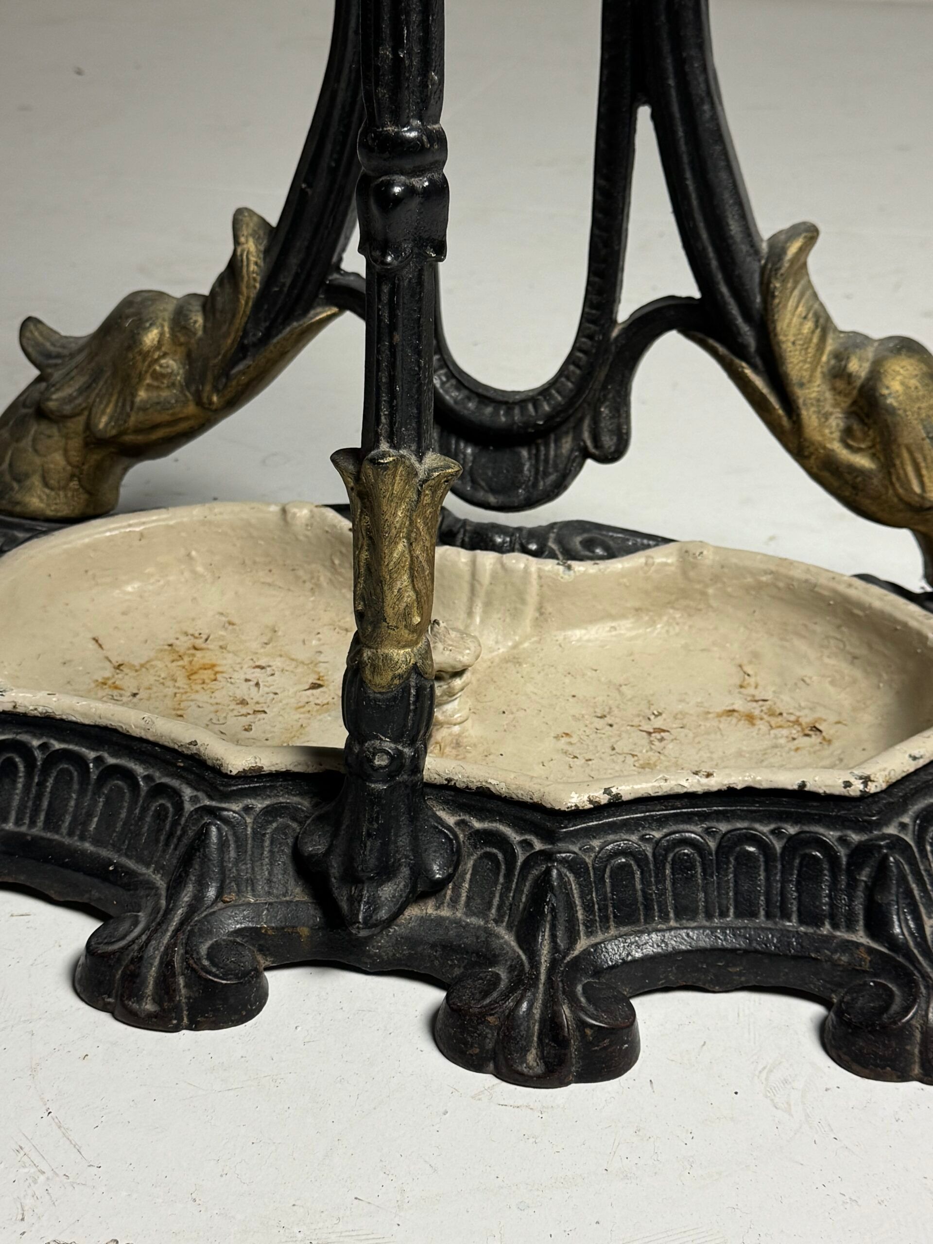 19th century cast iron coat rack
