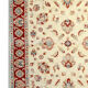 Tapis traditionnel afghan ziegler tapis en laine crème tissée à la main - 165x195cm
