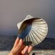 Silver-plated metal shell bowl