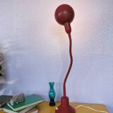 Burgundy flexible casserole lamp, 1960